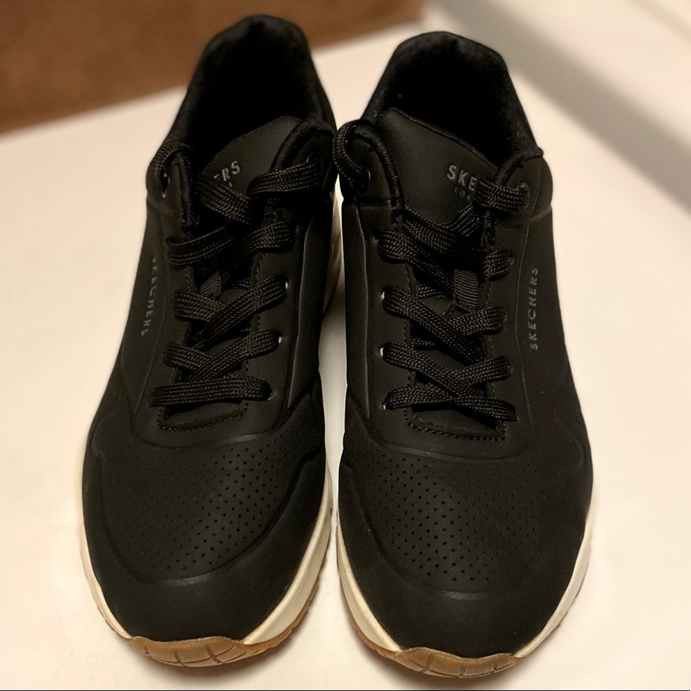 Skechers Street Uno Stand On Air Black Sneaker Size 7.5
